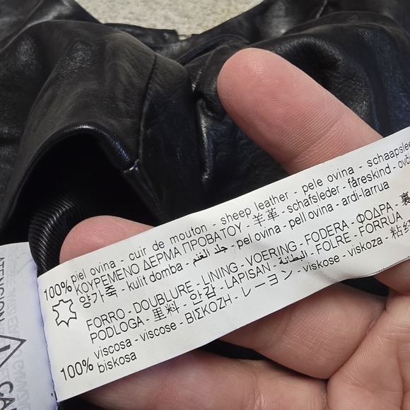 ZARA BLACK VOLUMINOUS GENUINE LEATHER TOP TRF CAPSULE COLLECTION SIZE LARGE‎ LE - Picture 7 of 10